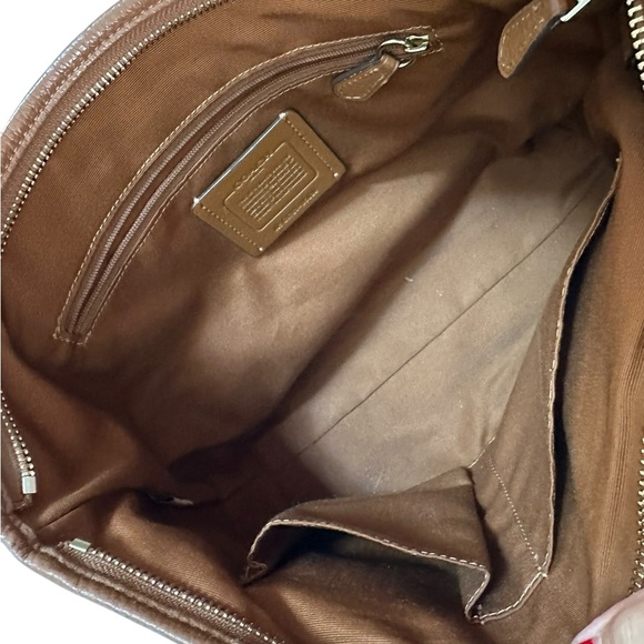 COACH Mini Ellis Acorn Brown Pebble Leather Tote Crossbody Satchel - Picture 16 of 17